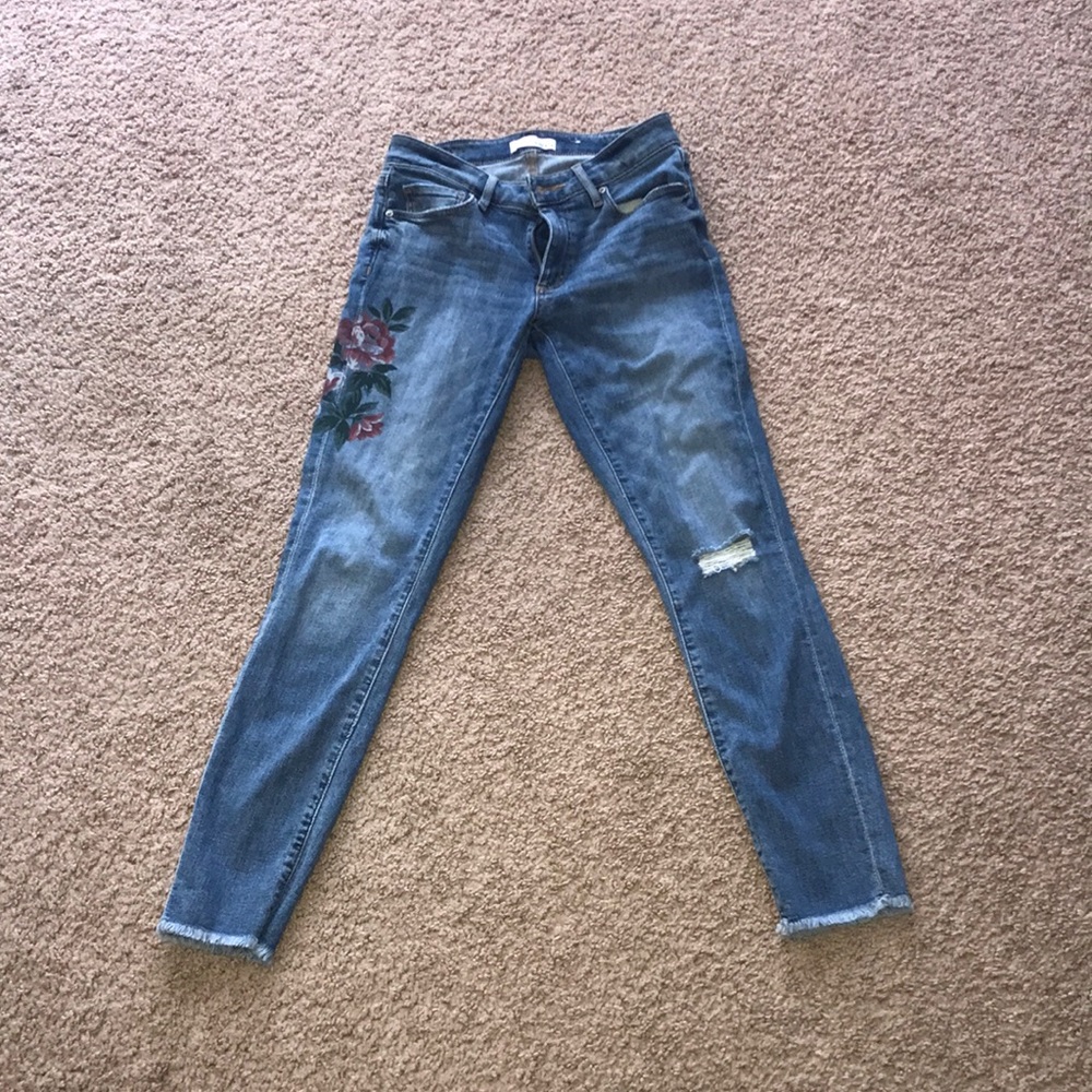 Loft Distressed Jeans - Picture 2 of 6